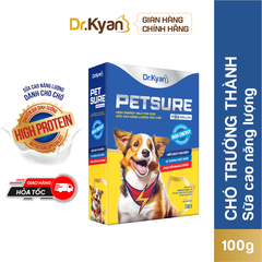 Sữa bột PETSURE - Cao Năng Lượng cho Chó 100g