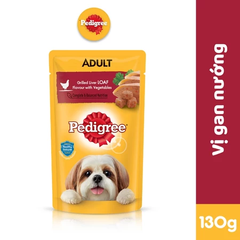 Pate cho chó lớn dạng sốt Pedigree - Vị Gan Nướng 130g