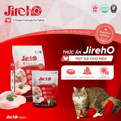 Thức ăn hạt JirehO vị Thịt Gà cho mèo 800g