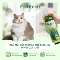 Xịt Khử Mùi Thú Cưng PetGreen Freshness 360 Pure Air 500ml