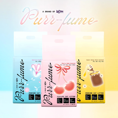 Cát Tre tự nhiên hương nước hoa cao cấp PURR FUME 8L/2.8kg - hương Nắng Ban Mai