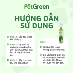 Xịt Khử Mùi Thú Cưng PetGreen Freshness 360 Pure Air 500ml