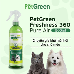 Xịt Khử Mùi Thú Cưng PetGreen Freshness 360 Pure Air 500ml