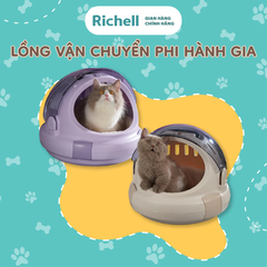 Lồng vận chuyển thú cưng RICHELL Nhật phi hành gia size S (Màu Be)