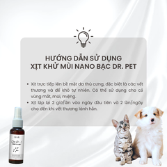 Chai xịt khử mùi Nano Bạc cho thú cưng DIVA Dr. Pet 50ml
