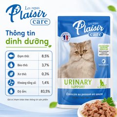 Pate sốt viên Plaisir Hỗ trợ tiết niệu cho mèo vị cá 85g