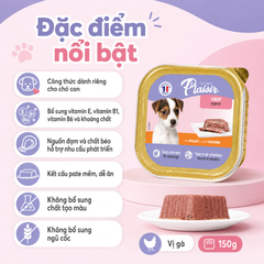 Pate Plaisir vị Gà cho chó con 150g