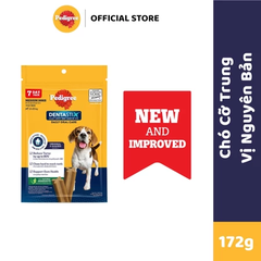Bánh xương cho giống chó Lớn Pedigree Dentastix 172g (Vị Gà)