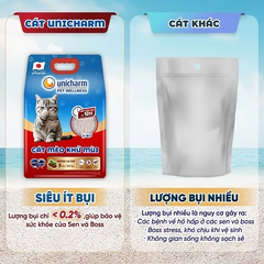 Cát mèo khử mùi Silver Spoon Unicharm 8L - Hương Chanh