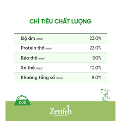 Thức ăn hạt mềm cho chó già - Zenith Senior 1.2kg