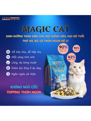 Thức ăn hạt cho mèo mọi lứa tuổi MAGIC CAT vị Gà 1kg