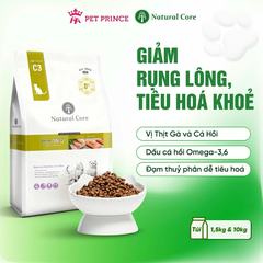 Thức ăn hạt Natural Core C3 BENE 3012 cho mèo Thịt gà & Cá hồi 1,5kg