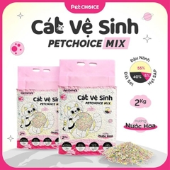 Cát vệ sinh mèo Đất Sét Mix Đậu Nành PetChoice 6L/2kg