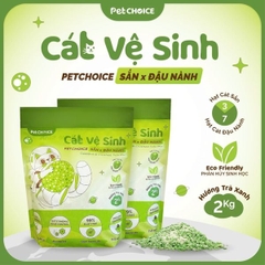 Cát vệ sinh mèo Sắn Mix Đậu Nành PetChoice 2kg