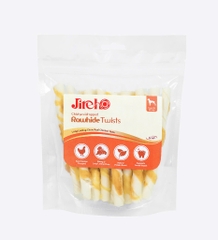 Thanh da bò xoắn quấn gà cỡ lớn 200g