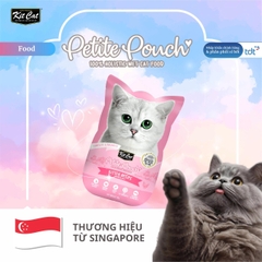Pate Kit Cat Petite Pouch vị gà 70g cho mèo con - Hồng Phấn