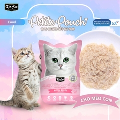 Pate Kit Cat Petite Pouch vị gà 70g cho mèo con - Hồng Phấn