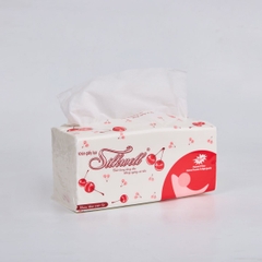 Giấy rút Silkwell Cherry 560 tờ, 2 lớp, 280 lần rút