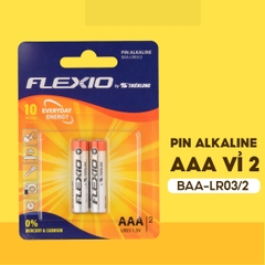 Pin Alkaline AAA (đũa) vỉ 2 BAA-LR03/2 - HSD 10 năm