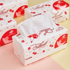 Giấy rút Silkwell Cherry 560 tờ, 2 lớp, 280 lần rút