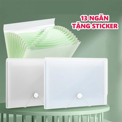 EF613_ Túi tài liệu A4_13 ngăn_màu lẫn