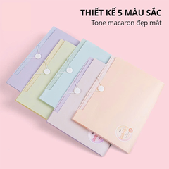 EF615_ Túi tài liệu cầm tay_8ngăn_màulẫn