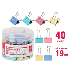 E8555A_Kẹp bướm 5#_19mm_Màu lẫn_lọ