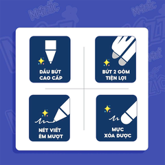 Bút gel xóa được GELE-008 hộp 20