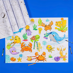 Tranh cuộn tô màu DIY 2in1CRO-C001 hộp10