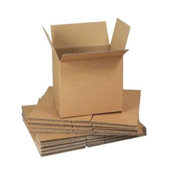 Hộp 25x20x15 cm - 3 lớp sóng B, mặt nâu, đáy mộc, nắp đối