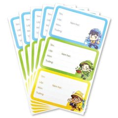 Nhãn vở NBL-006/AK xấp 15 hộp 50