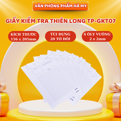 Giấy kiểm tra TP-GKT07 4 ôly vuông 2x2