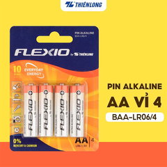 Pin Alkaline AA (tiểu) vỉ 4 BAA-LR6/4 - HSD 10 năm