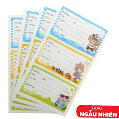 Nhãn vở TP-NBL02 (4 cái) xấp 4