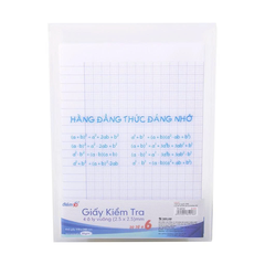 Giấy kiểm tra TP-GKT02 4 ôly vuông