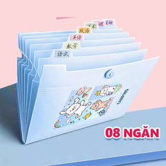 EF615_ Túi tài liệu cầm tay_8ngăn_màulẫn