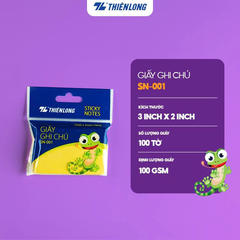Giấy ghi chú PASTEL 3X2 SN-001 hộp 50