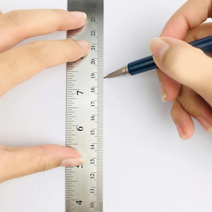 E8463_Thước thép 30cm_Màu bạc