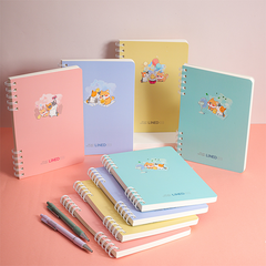 Sổ lò xo A5 MB-025 cam đào 120T kẻ ngang