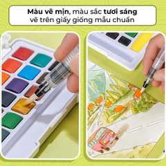 Màu nước WACO-C018 dạng nén 24 màu