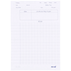 Giấy kiểm tra TP-GKT01 4 ôly vuông