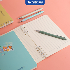 Sổ lò xo A5 MB-025 cam đào 120T kẻ ngang