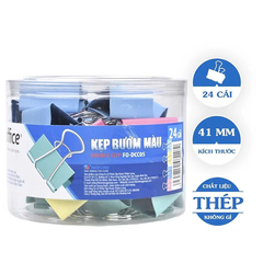 8487_Kẹp bướm_Màu lẫn_40 cái/lọ