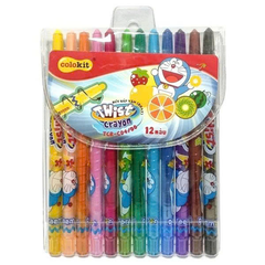 Bút sáp vặn TCR-C04/DO 12 màu