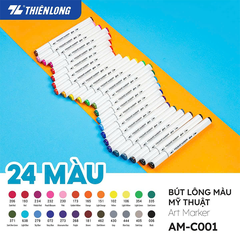 Bút lông mỹ thuật AM-C001 24 màu