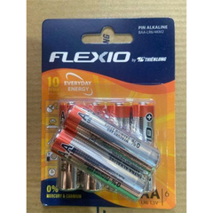 Pin Alkaline AA tiểu vỉ 6 BAA-LR6/4KM2 - HSD 10 năm