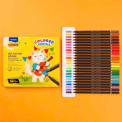 Bút chì màu gỗ đen CPC-C030 24 màu