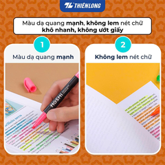 BÚT DẠ QUANG HL-018/HS CAM HỘP 10