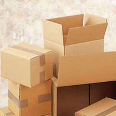 Hộp 35x25x15 cm - 3 lớp sóng B, mặt nâu, đáy mộc, nắp đối