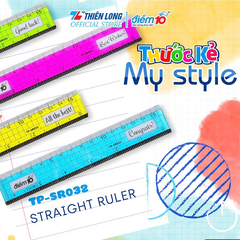 Thước thẳng 15cm TP-SR032 túi 1/T400
